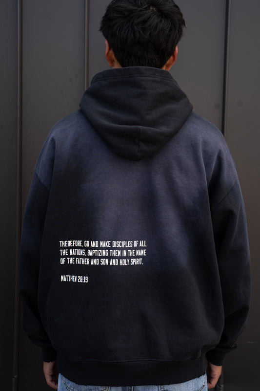 SEND HOPE EVERYWHERE vintage black hoodie