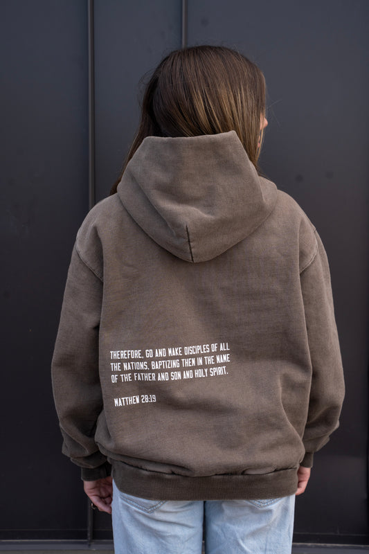 SEND HOPE EVERYWHERE brown hoodie