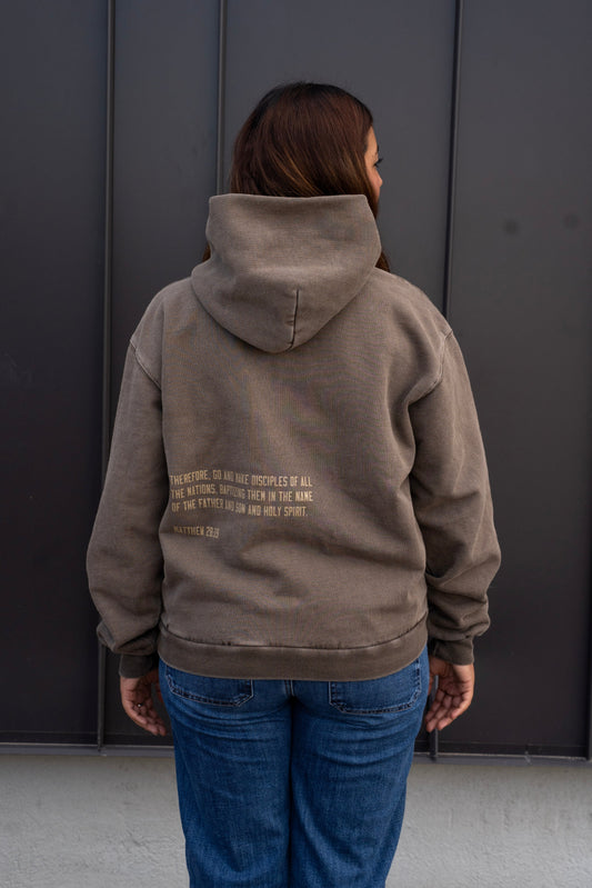 SEND HOPE EVERYWHERE brown hoodie
