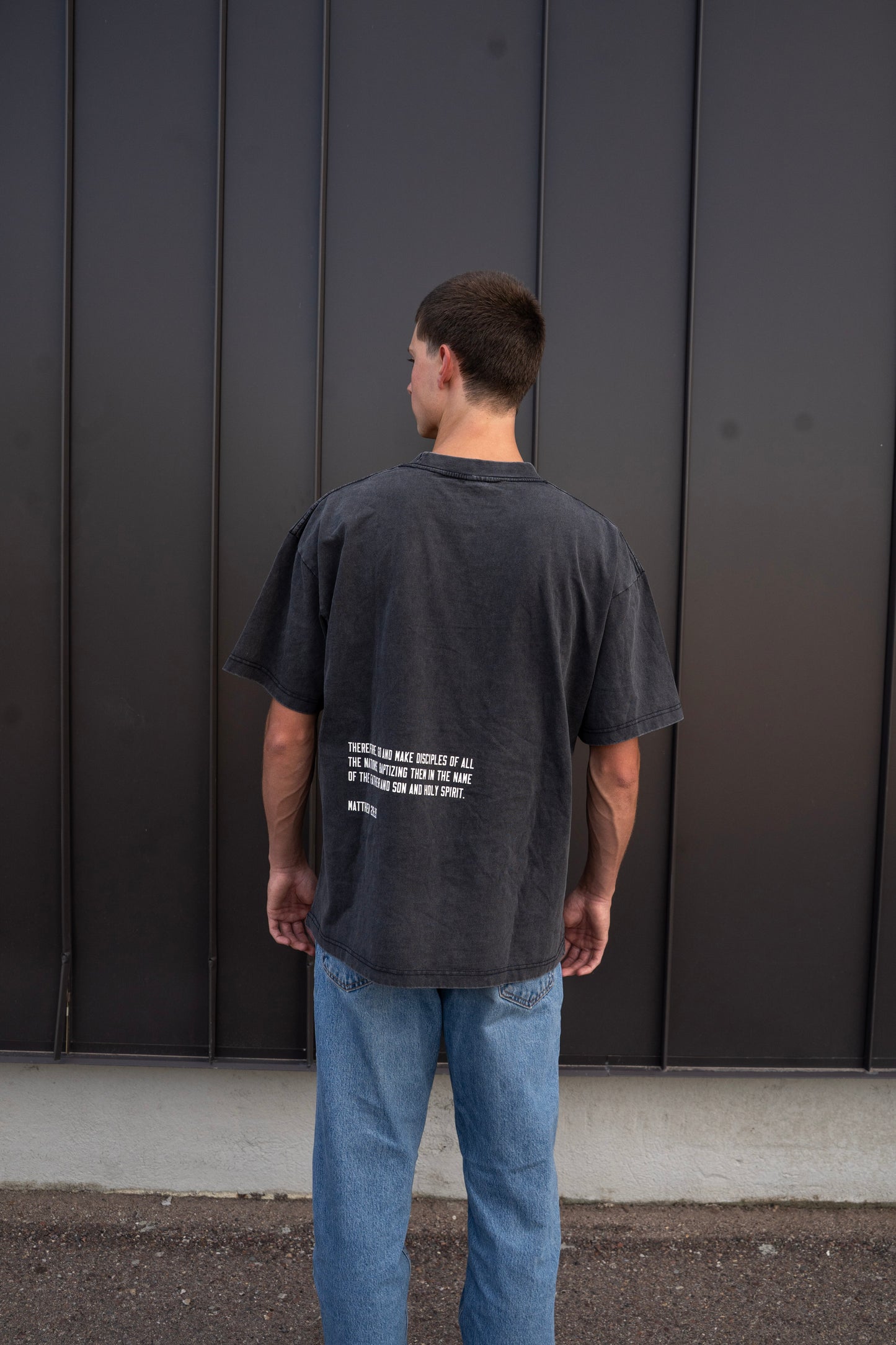 SEND HOPE EVERYWHERE vintage black tee