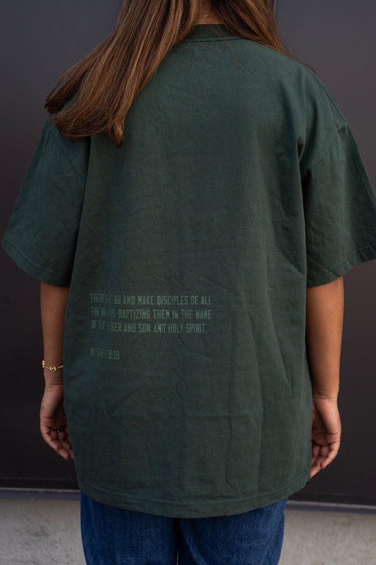 SEND HOPE EVERYWHERE forrest green tee